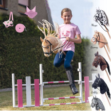 Hobby Horse Steckenpferd +Trense Zügel mit Halfter Set und Fliegenhaube 