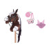 Hobby Horse Steckenpferd mit Trense Zügel